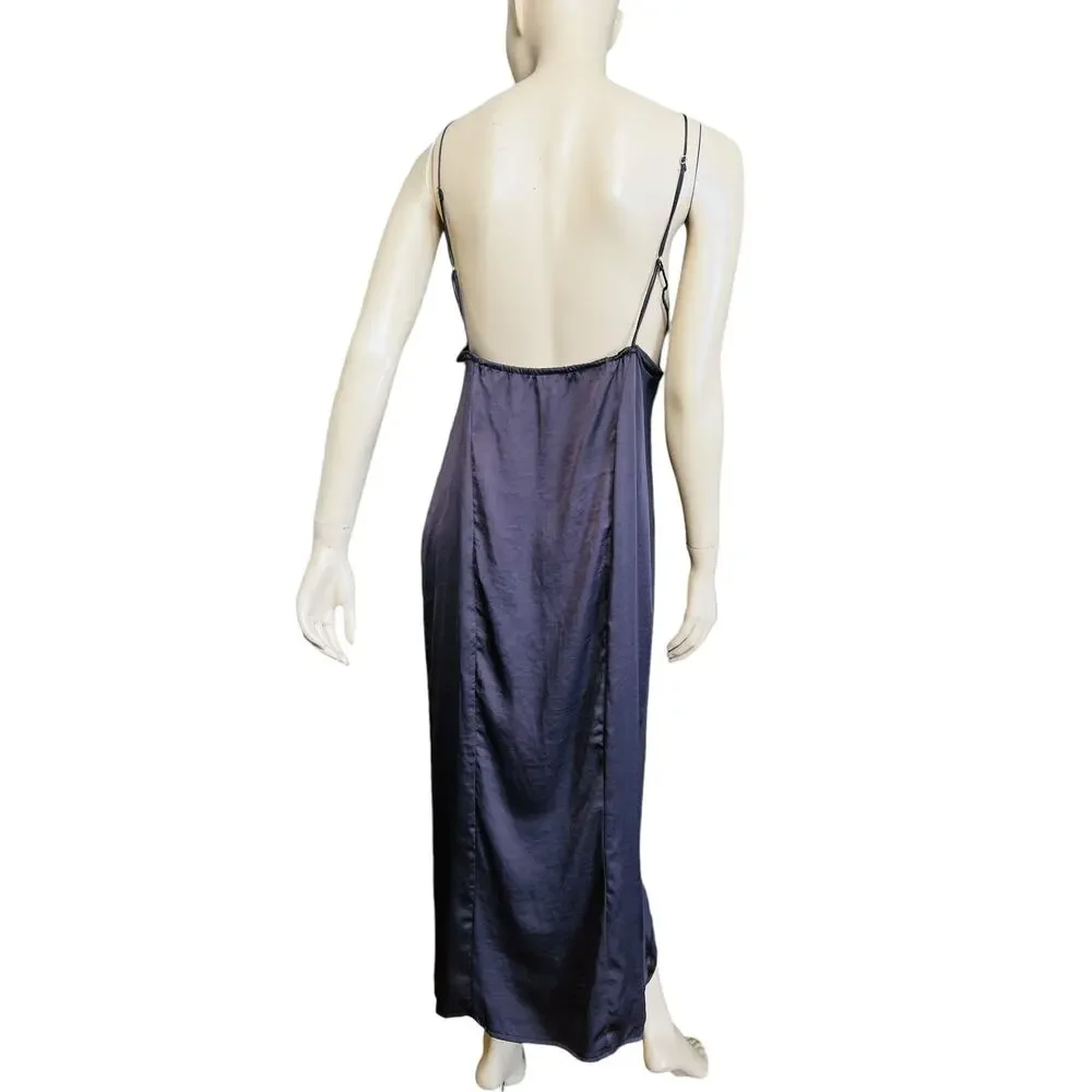 Free People Intimately City Cool Satin Slipdress Size Large Sweetheart Neckline - Picture 12 of 16